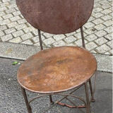 Pair of old metal chairs from the early 20th century