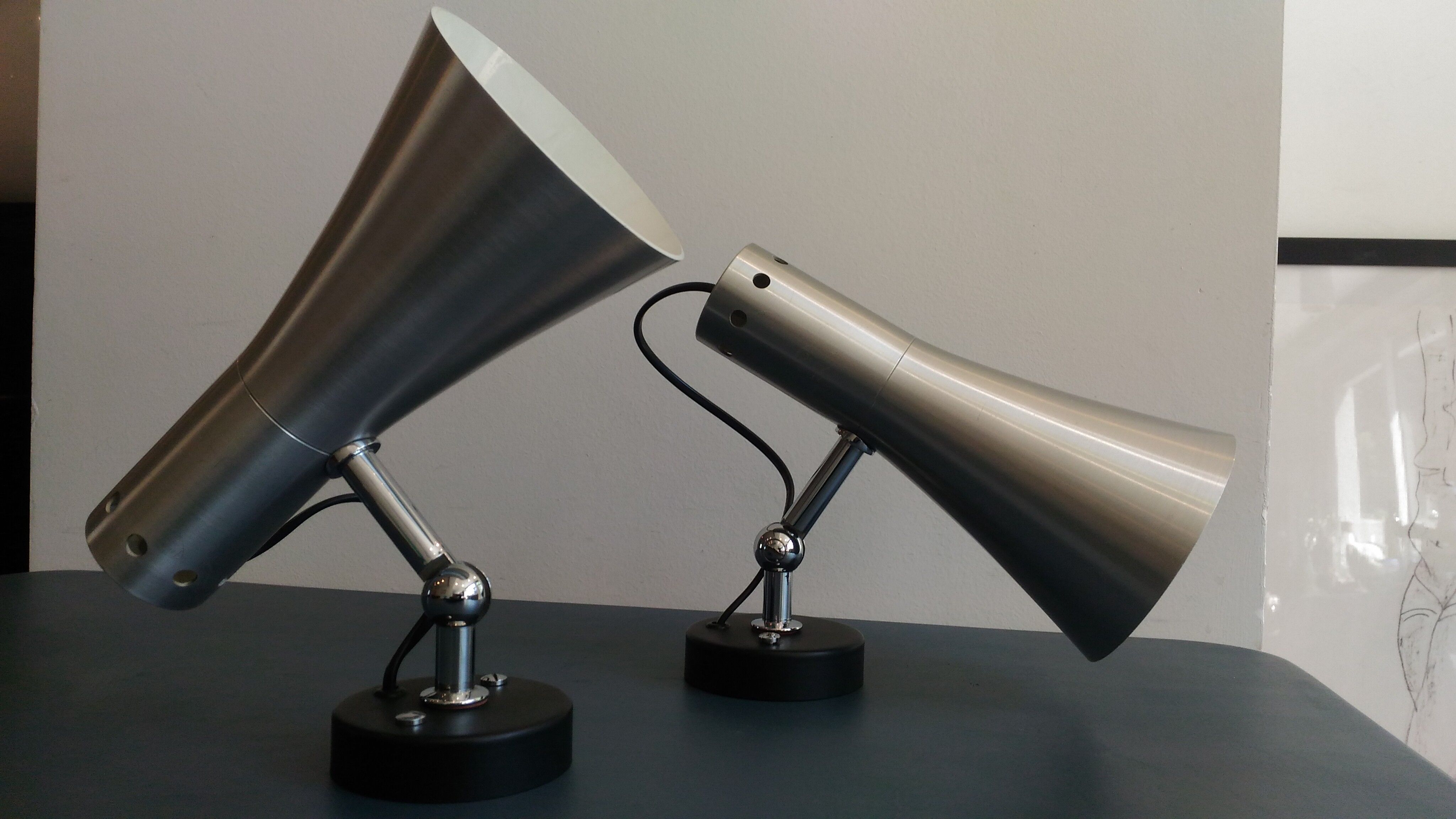 Pair of dialogic wall light circa 1970