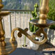 Old brass candle holder