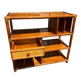 Meuble de rangement en rotin
