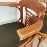 Vintage Bentwood Armchairs - Set of 3 - Mid-Century Irish Pub Style