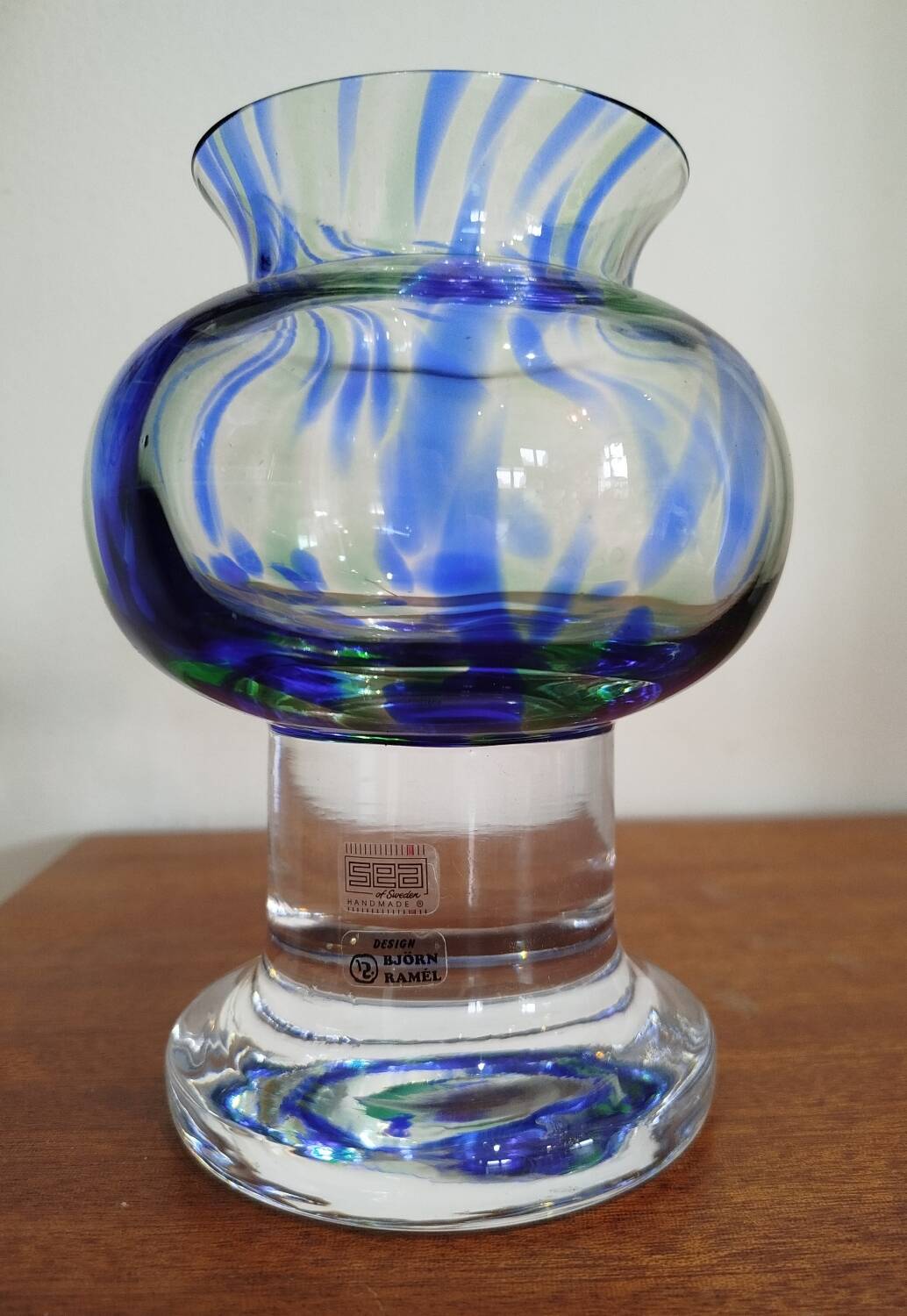 Handmade glass vase