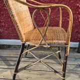 Vintage bamboo armchair from the 30s/40s