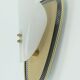 1950s sconce metal mesh and brass with white acrylic shades