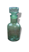 Vintage green glass bottle