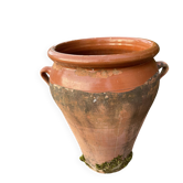 Large ancient jar in glazed terracotta – H. 56 cm