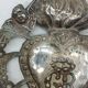 Grand ex voto coeur argent 15 cm antique italien grace reçu