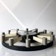 Modernist wall clock by Heinrich Moller for Kienzle