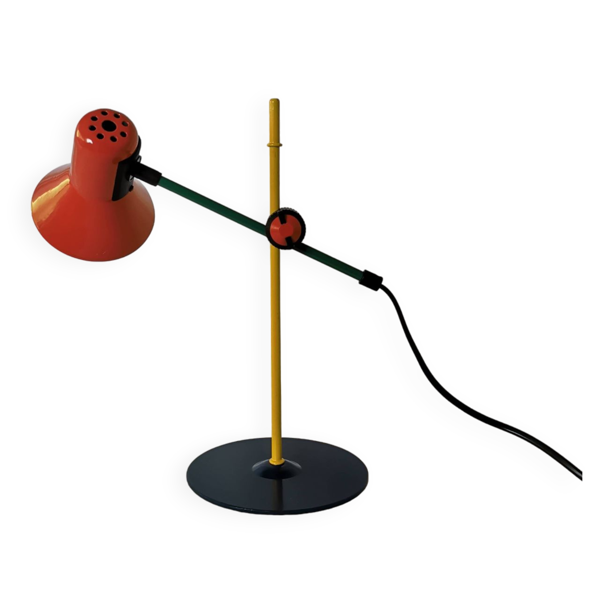 Lampe articulée postmoderne Veneta Lumi, Italie, 1980