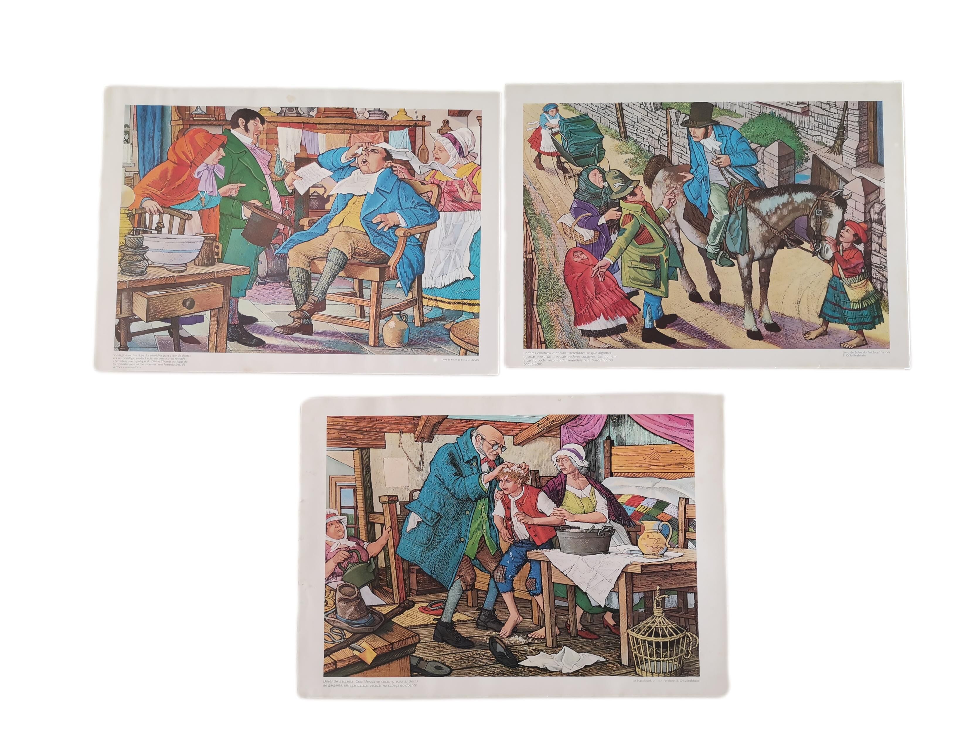 3 Irish humor Silk Screen Prints Serigraph posters