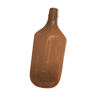 Brown smoked glass bottle with vintage deco cove
