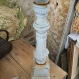 Antique cast iron candle holder