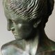 "Aphrodite" buste stuc patiné sculpture originale signée LE CANN, francais coté