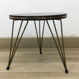 Tabouret rond vintage pied Eiffel