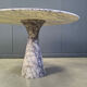 Vintage round marble dining table, 1970s