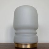 Mid-Century Glass Table Lamp for Valasske Mezirici, Czechoslovakia, 1970s