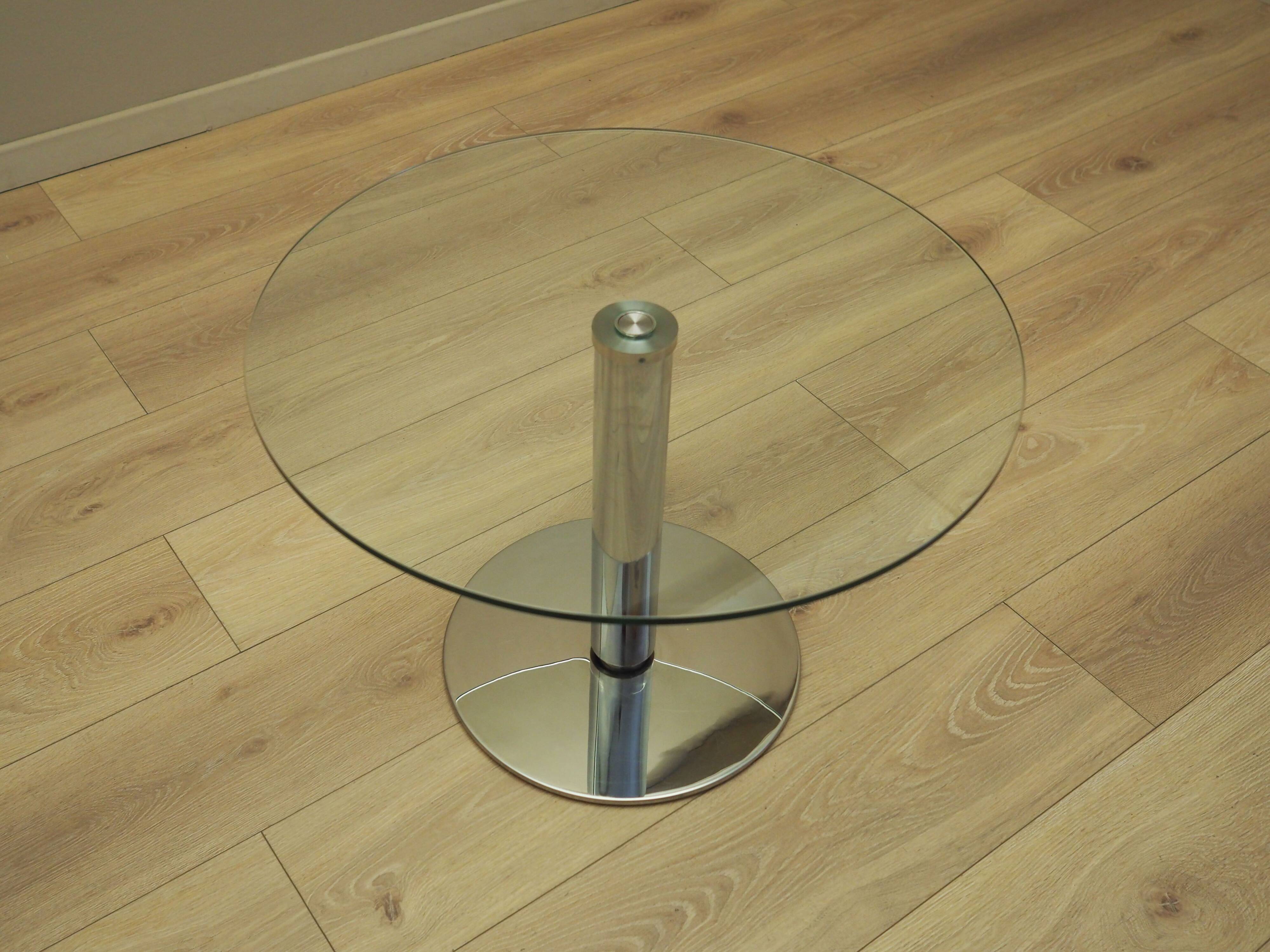 Glass coffee table, Danish design, 1970s, production: BoConcept