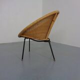 Mid-Century Modern Wicker Chair by Paul McCobb, USA, 1950s