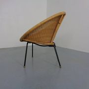 Mid-Century Modern Wicker Chair by Paul McCobb, USA, 1950s