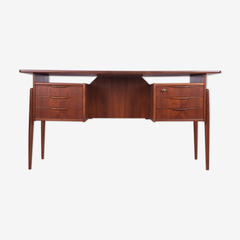 Mid-Century Freestanding Desk in Teak, 1960s