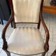 Pair of carved armchairs in Empire style – mahogany wood