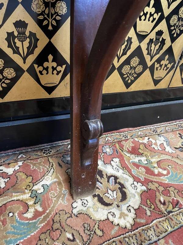 Napoleon III period mahogany console