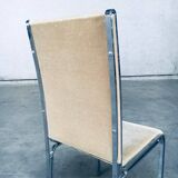 Italian Hollywood Regency Style Modernist Dining Chairs, 1970s, Set of 6