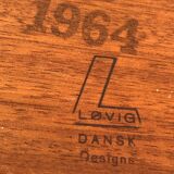 Vintage Danish teak coffee table by Peter Løvig Nielsen for Løvig, 1960s