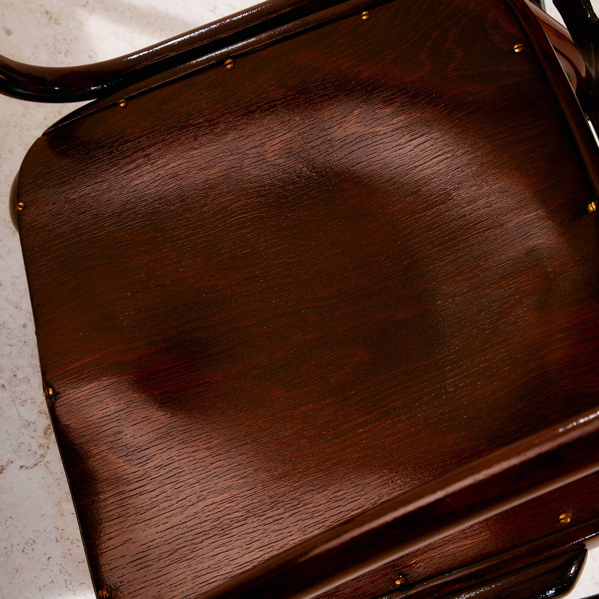 MK8961 Restored beech rocking chair by Gustav Siegel for Jacob & Josef Kohn