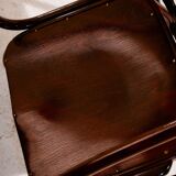 MK8961 Restored beech rocking chair by Gustav Siegel for Jacob & Josef Kohn