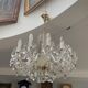 Lustre tchèque en cristal taillé, 12 bras