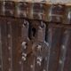 Authentic Pitara Chest from Rajasthan in Wood and Wrought Iron – 19th Century