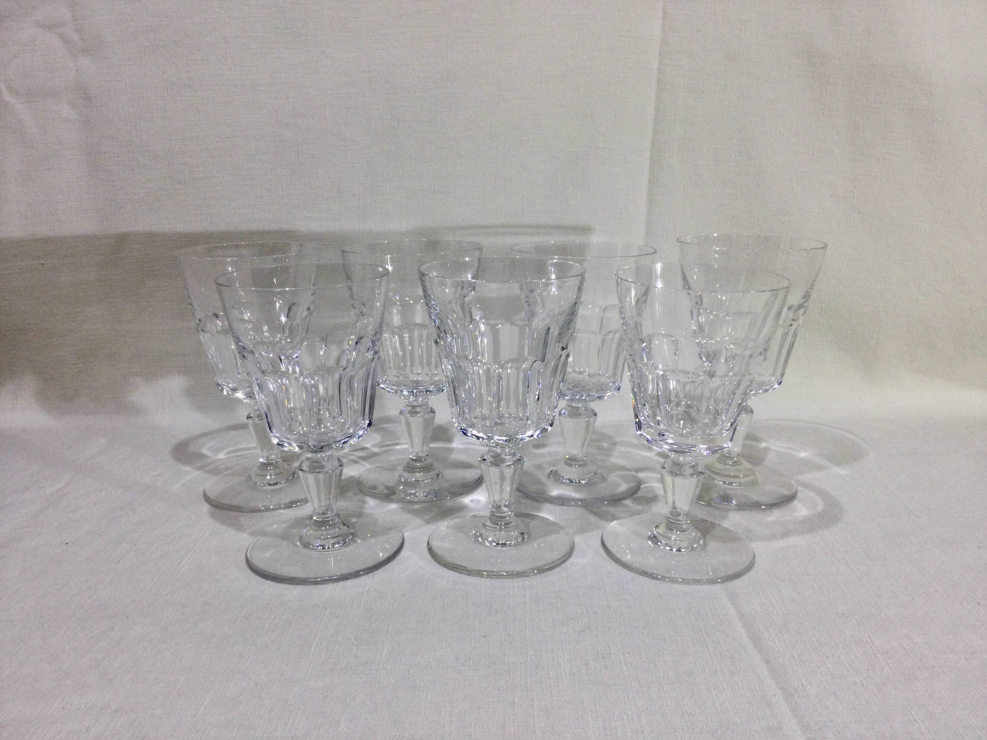Baccarat – 7 Missouri Model Red Wine Glasses
