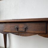 Table de ferme bureau noyer XIXème