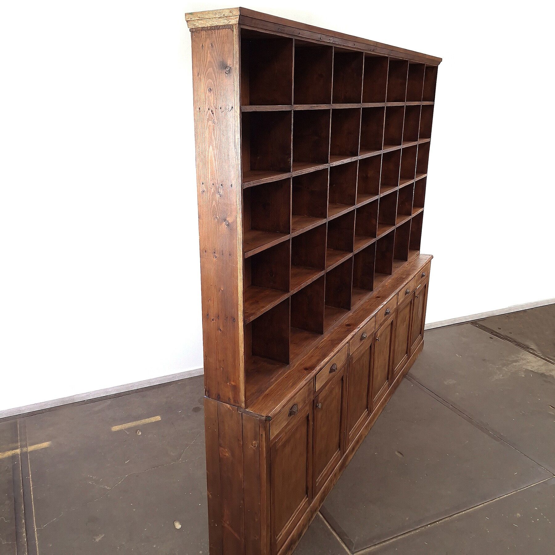 Vintage pharmacy wall cabinet cupboard display case