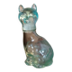 Cat-shaped glass bottle