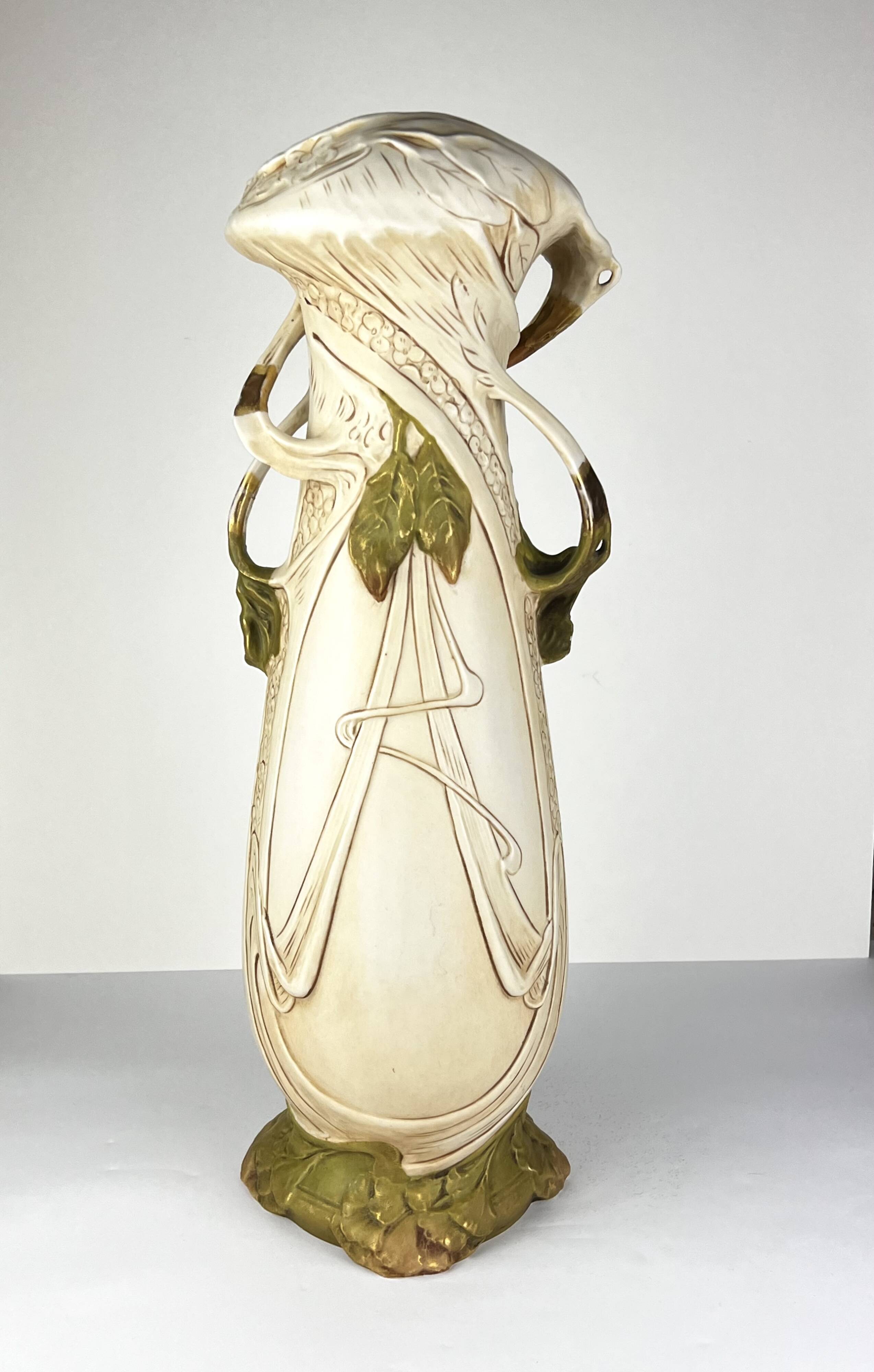 Royal Dux Bohemia Art Nouveau Vase 49 cm