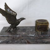 Ink art deco marble statue animal sculpture eagle necessary office