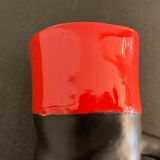 Pol Chambost red and black red and black boot ceramic vase