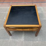 Table basse Reverso noir/ blanc - Bernard Vuarnesson -Années 70