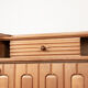 Large sideboard in Oak and Danikowski ceramics, Guillerme and Chambron.