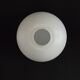 French vintage white opaque matte glass medium replacement glass globe shade