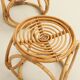 Set of three 1970s rattan stools, Spain.