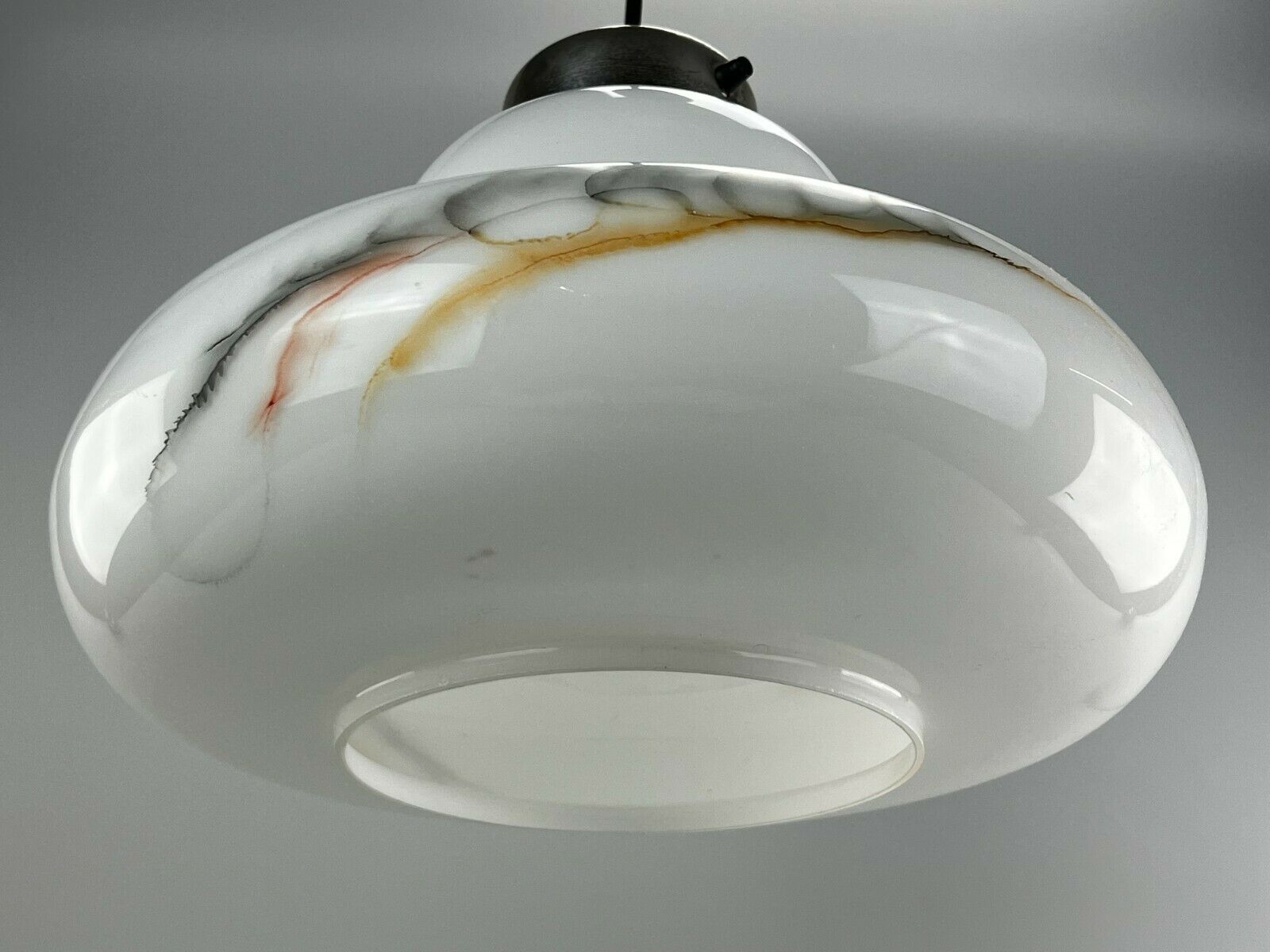 60s 70s lamp light hanging lamp glass ceiling lamp Space Age Design 60s