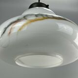 60s 70s lamp light hanging lamp glass ceiling lamp Space Age Design 60s