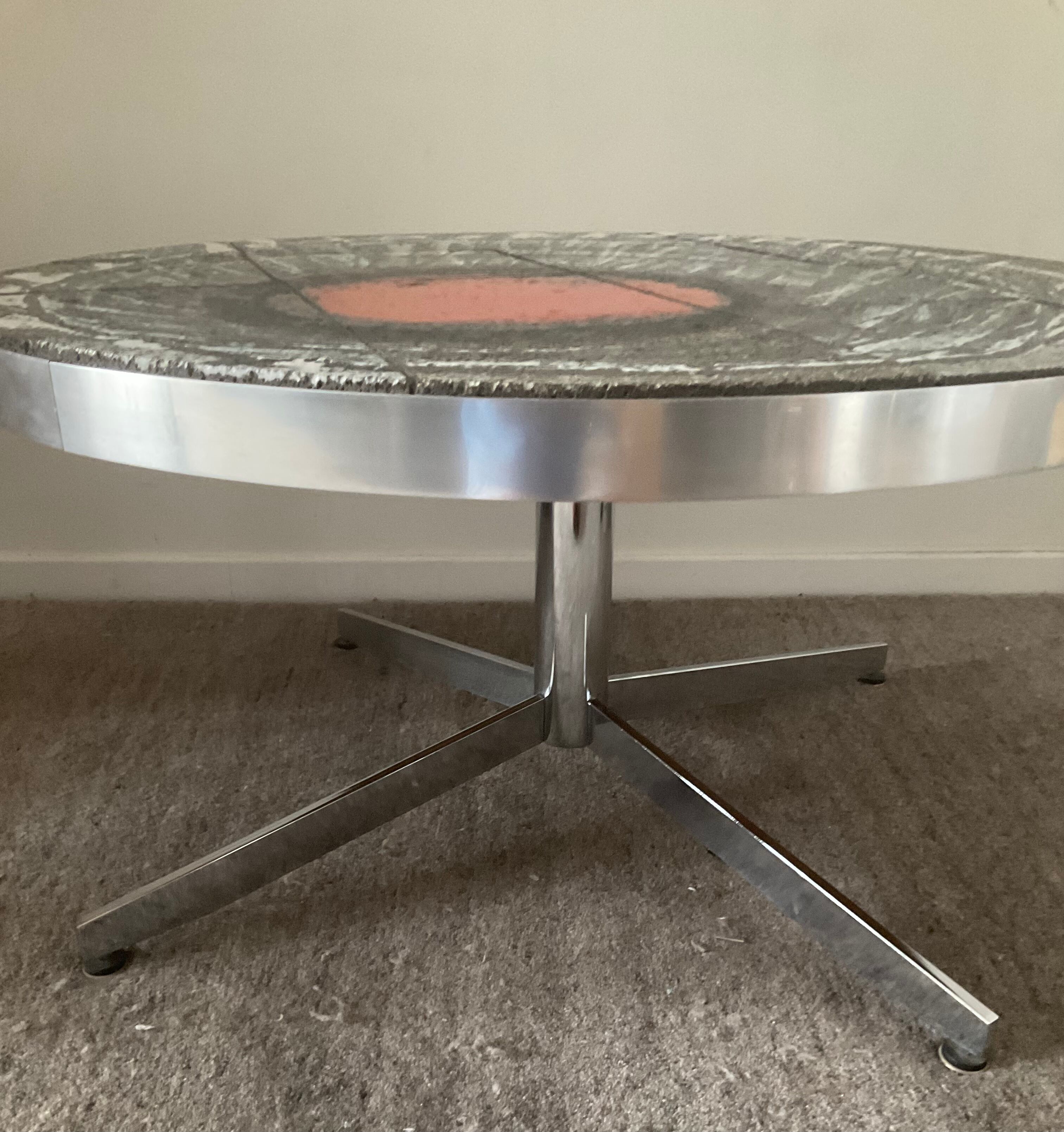 De Nisco coffee table from the 60s and 70s ceramic signed