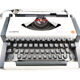 Typewriter, olympia traveller luxury  white