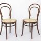 Set of 2 Antique Thonet Bentwood Chairs, Vienna Cafe Chairs, Early 1900s