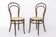 Set of 2 Antique Thonet Bentwood Chairs, Vienna Cafe Chairs, Early 1900s
