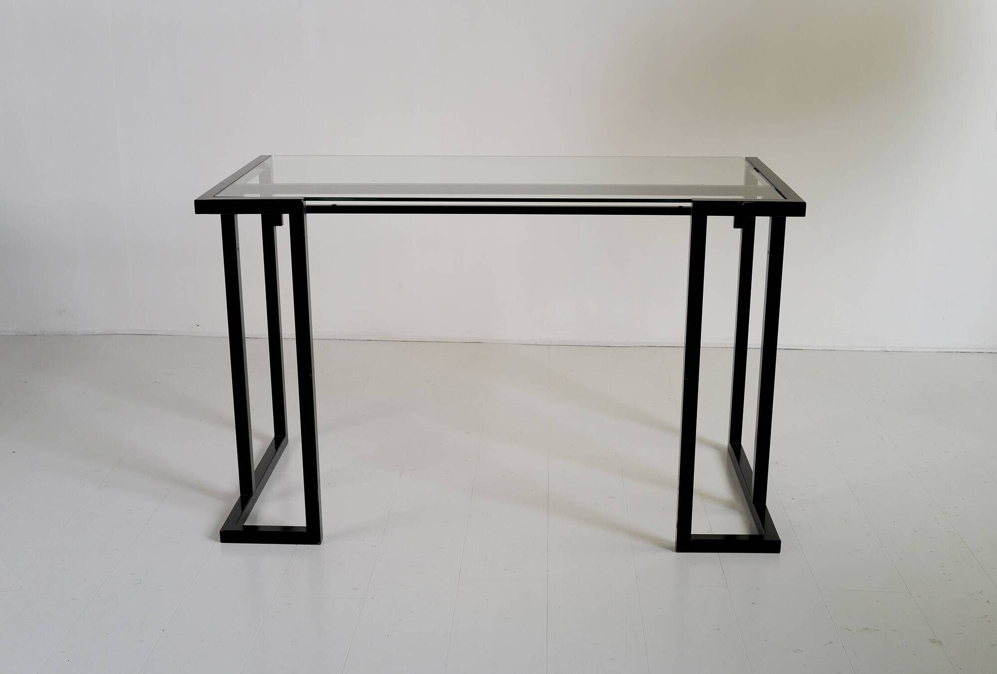 Artelano, glass and metal desk, France 1980